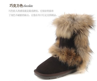 歐美風品質之選 狐貍毛牛皮中筒雪地靴反季熱賣全解析